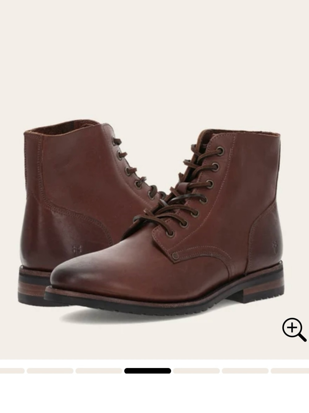 NWT Frye Men’s Barrett Lace-Up Boots — Cognac